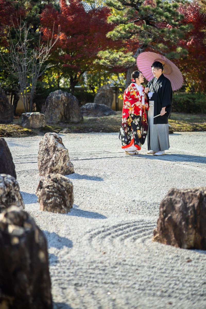 STUDIO axe Wedding Specialties_庭園で撮影できる