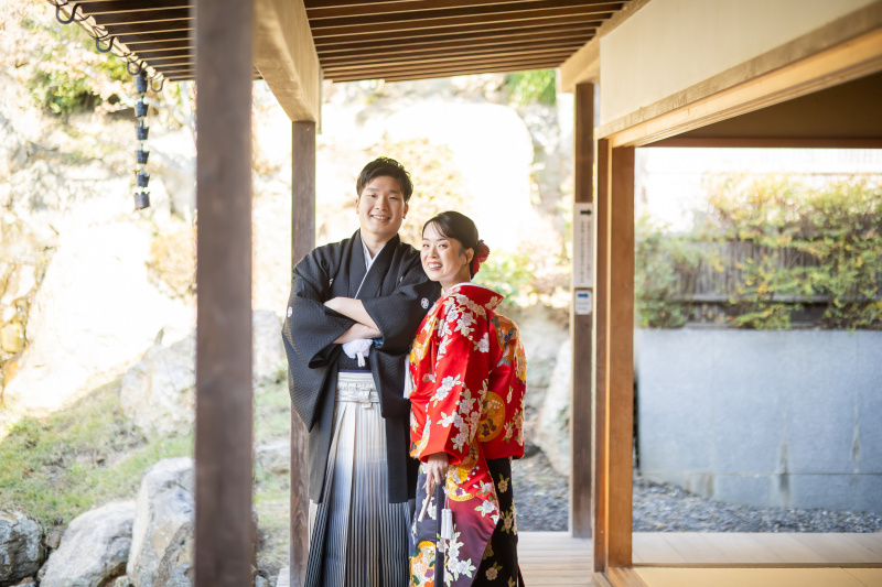 STUDIO axe Wedding Specialties_庭園で撮影できる