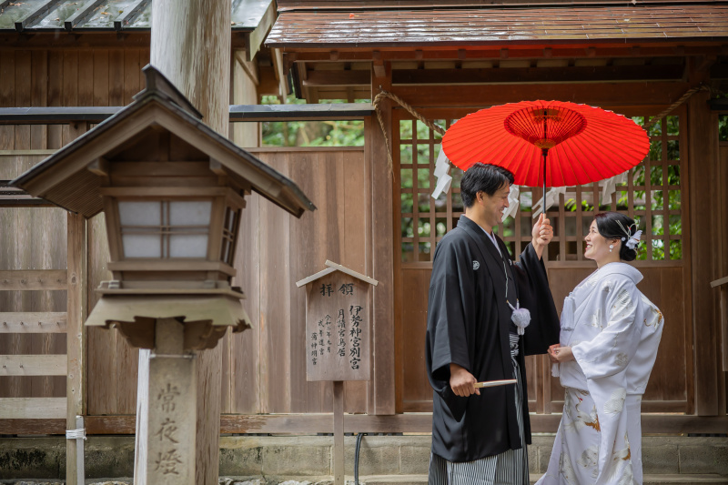 STUDIO axe Wedding Specialties_庭園で撮影できる