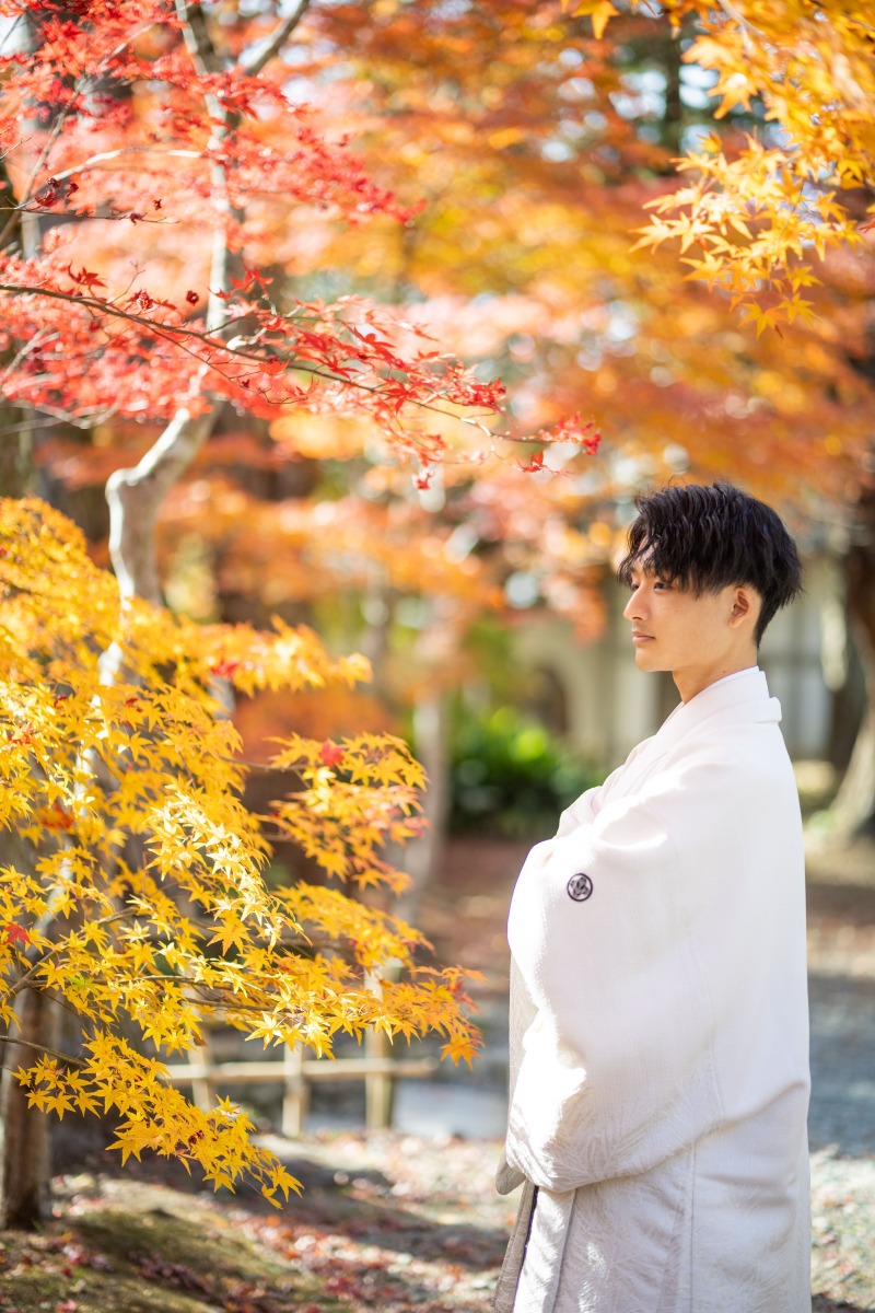 紋付袴のカラーバリエーションも豊富