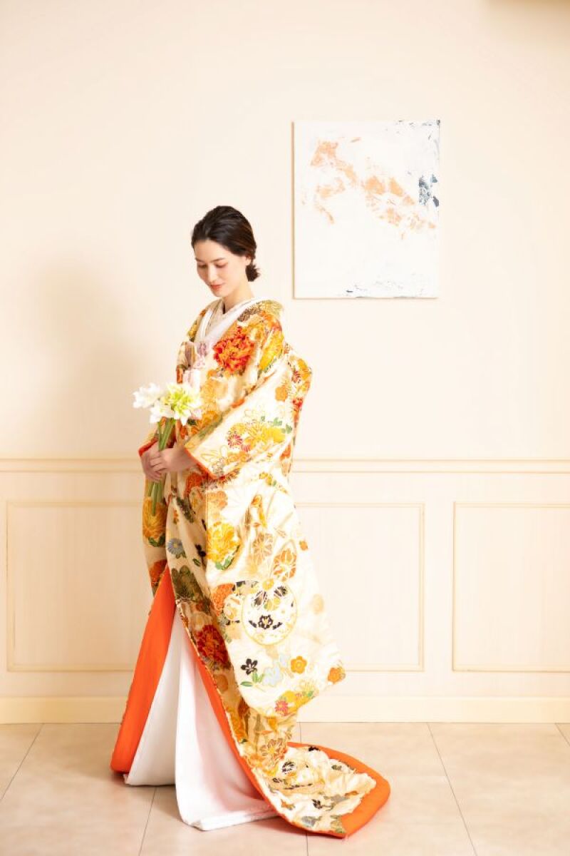 クリーム手毬松竹梅