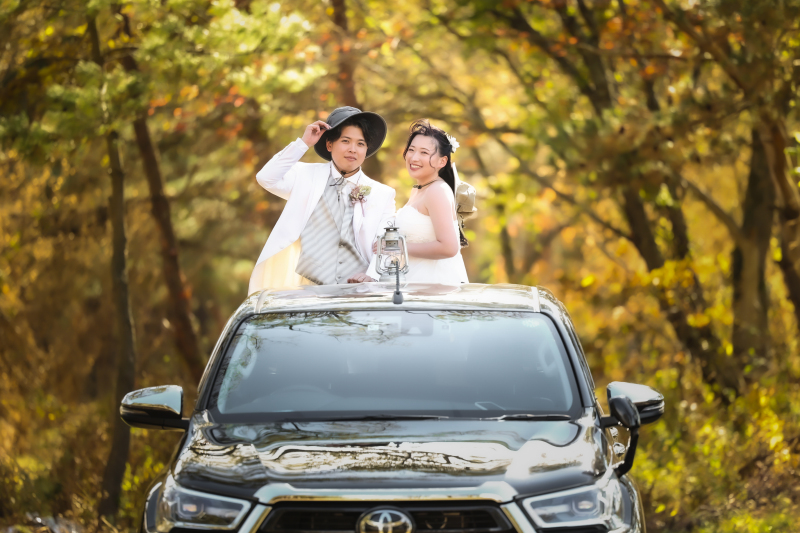 【秋のロケーション洋装１着シンプルプラン】データ75カット、ロケーション撮影１箇所付き