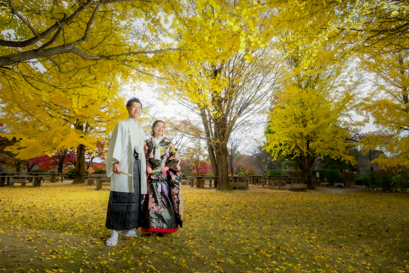 【秋のロケーション和装１着シンプルプラン】データ75カット、ロケーション撮影１箇所付き