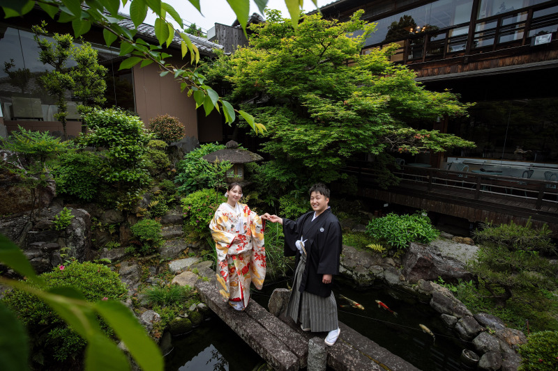日本庭園を贅沢に二人だけで。