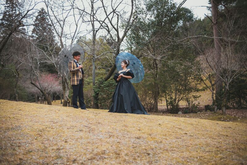 小雨降る中のスタート！