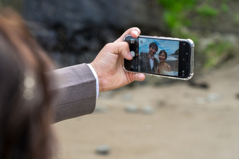 オフショットもパシャリ