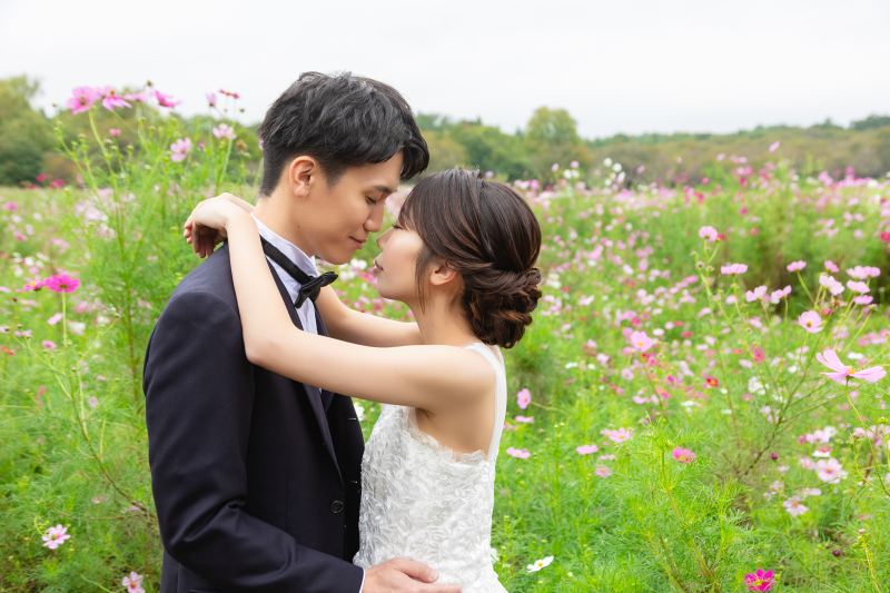 【昭和記念公園】ロケーション撮影プラン(全データ、アルバム、ヘアメイク、着付け、ボディーメイク付き)土日UP料金なし