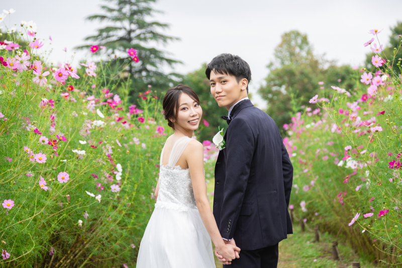 【昭和記念公園】ロケーション撮影プラン(全データ、アルバム、ヘアメイク、着付け、ボディーメイク付き)土日UP料金なし