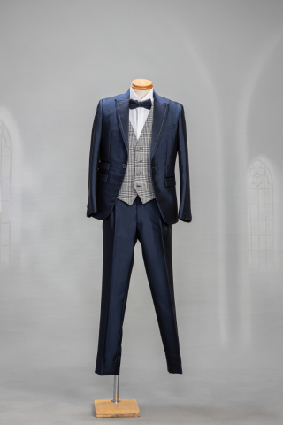 ネイビー・グレンチェック