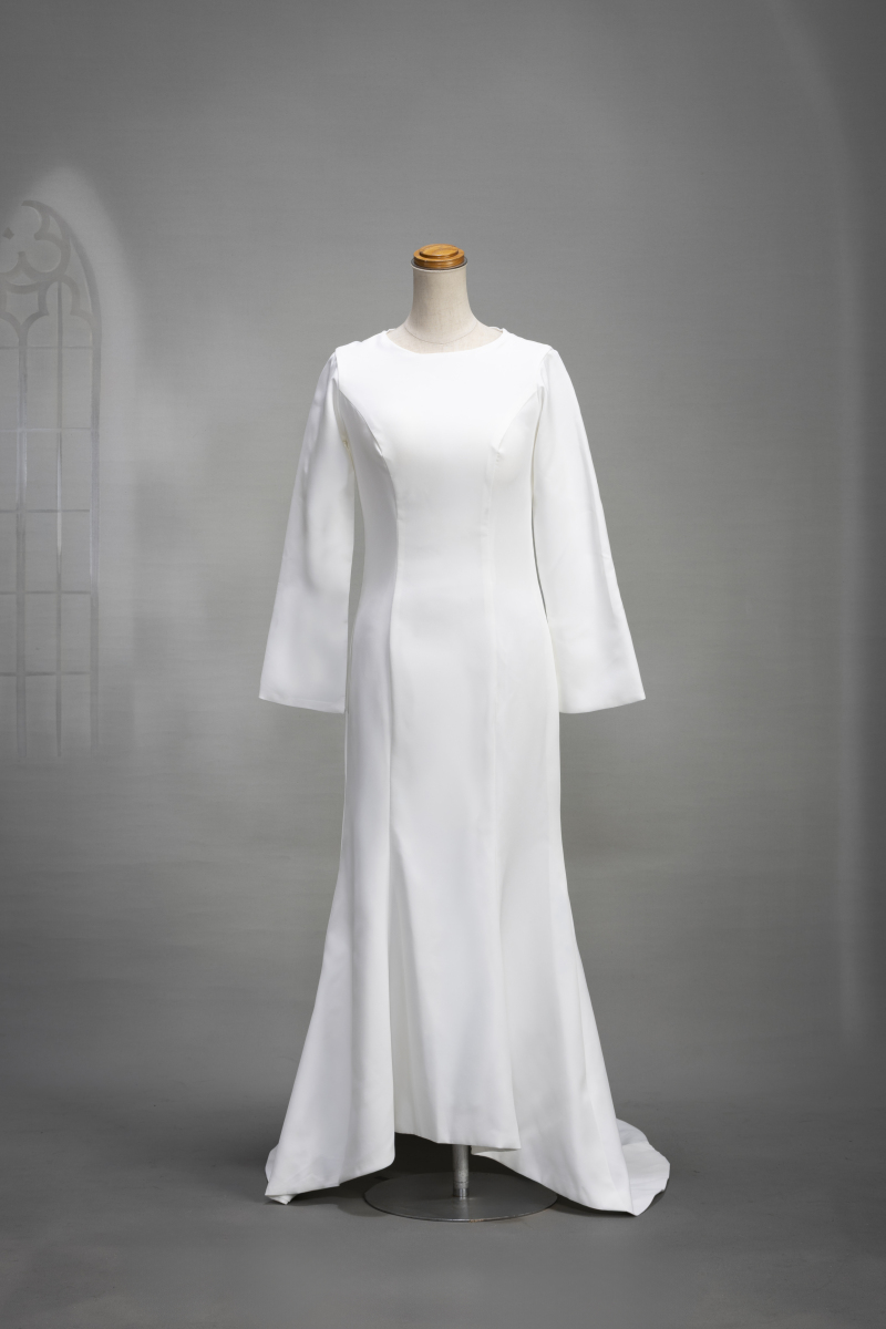 フィッシュテールスリーブドレス