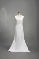 シャーリングスレンダードレス