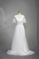 フリル袖ドレス