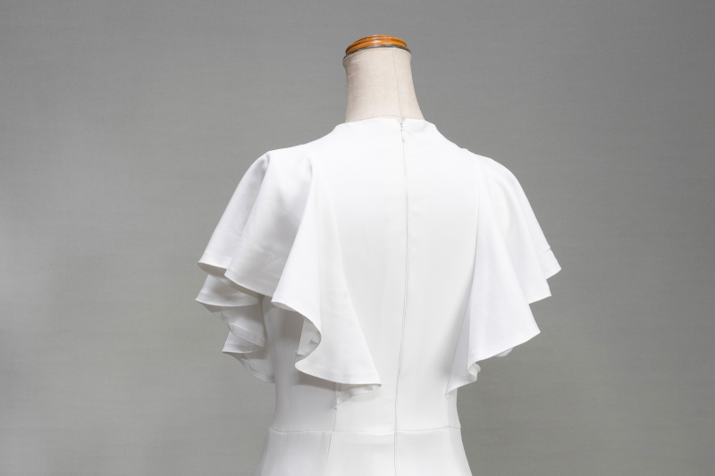 ハイフリルマーメイドドレス