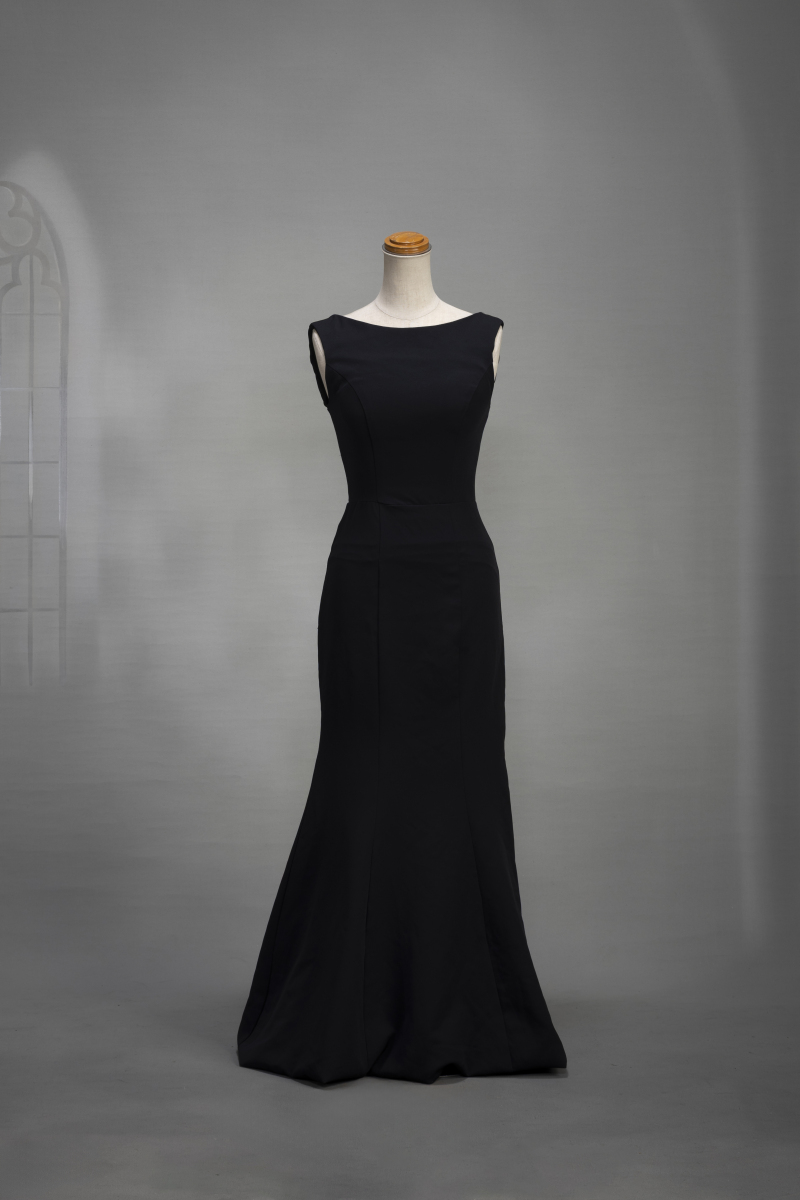 シンプルノースリドレス　ブラック