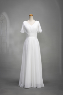 フリルシフォンドレス