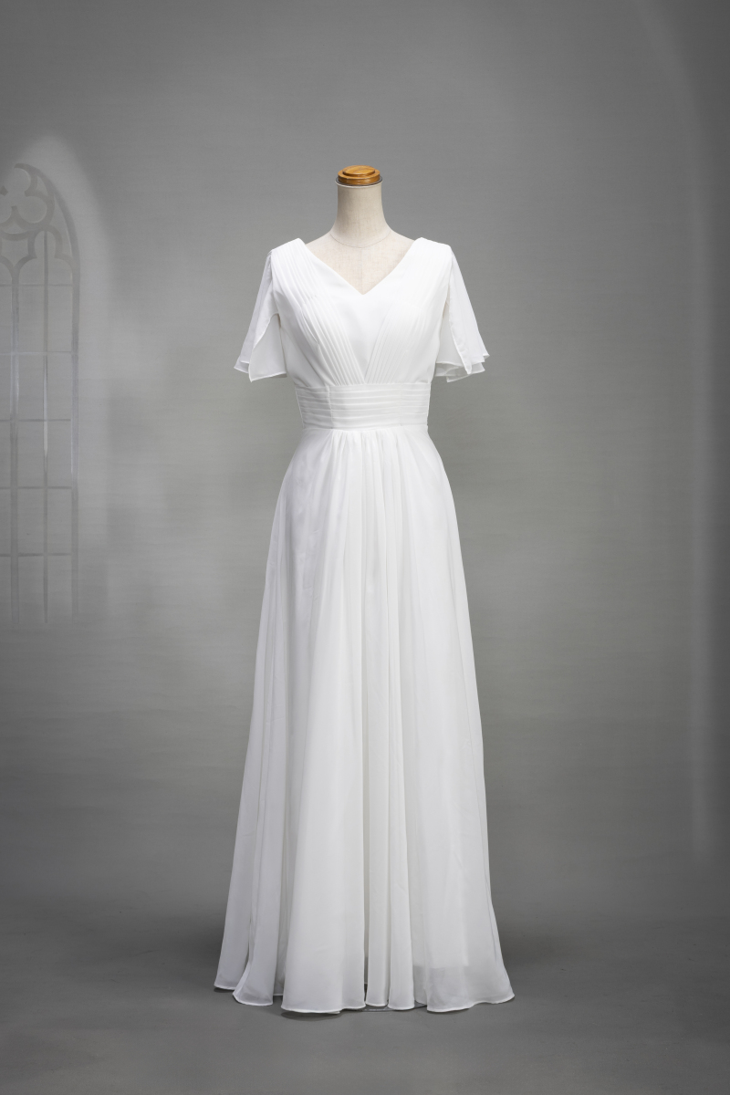 フリルシフォンドレス