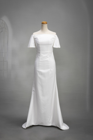 ショートスリーブオフショルドレス