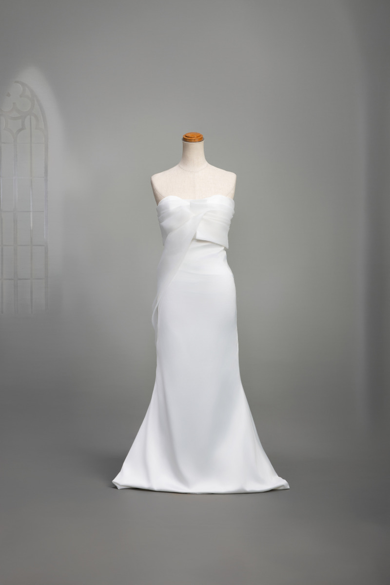 チュールベアトップドレス