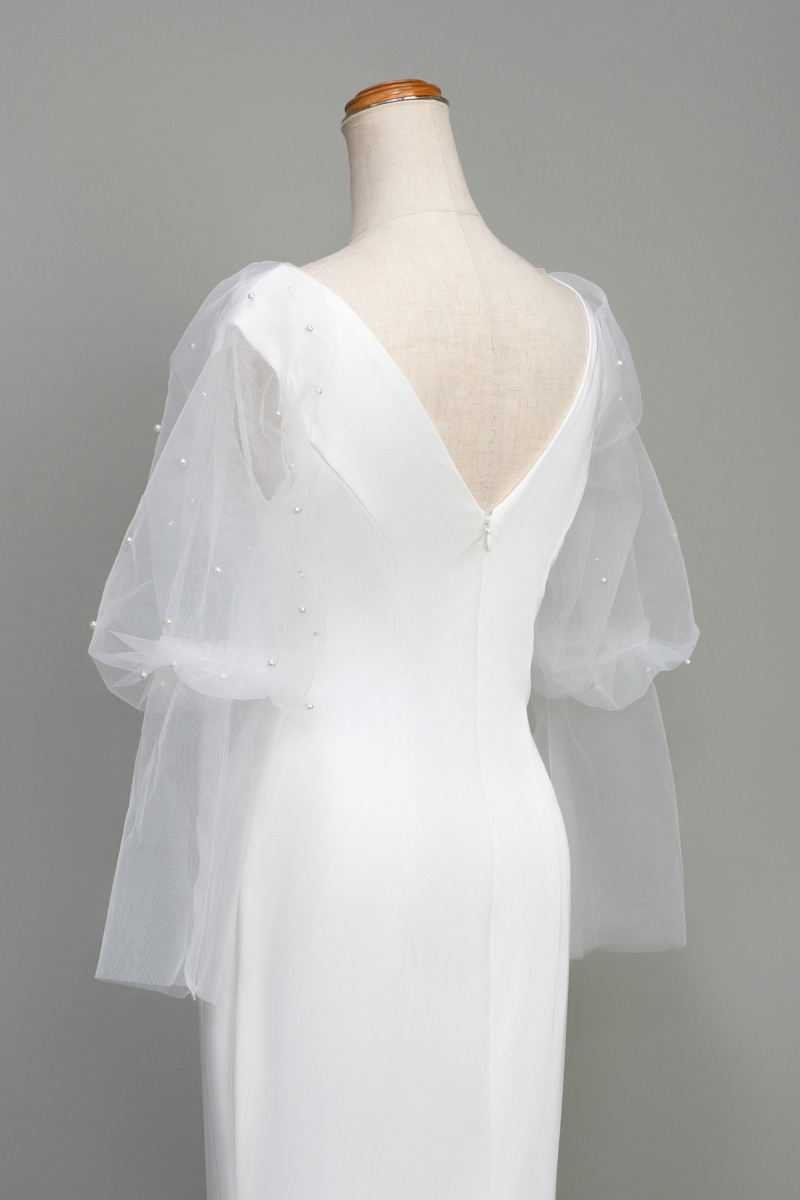 パールスリーブドレス