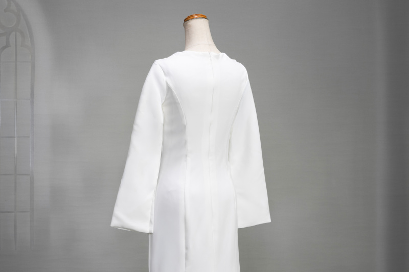 フィッシュテールスリーブドレス