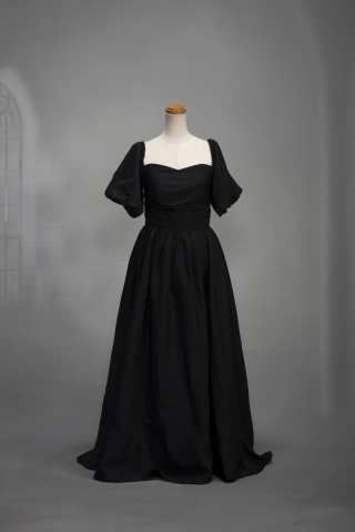 2wayパフスリーブドレス　ブラック