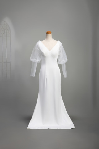 パールスリーブドレス