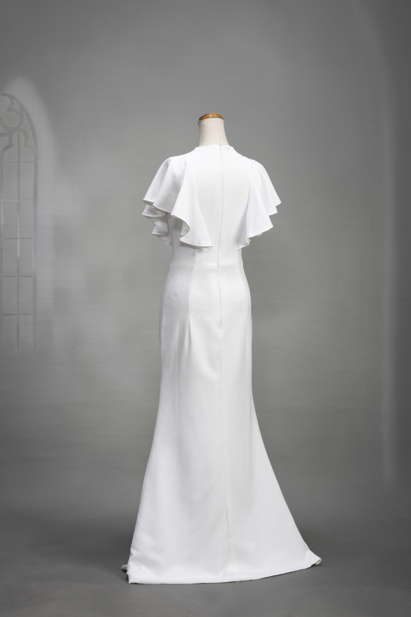 ハイフリルマーメイドドレス