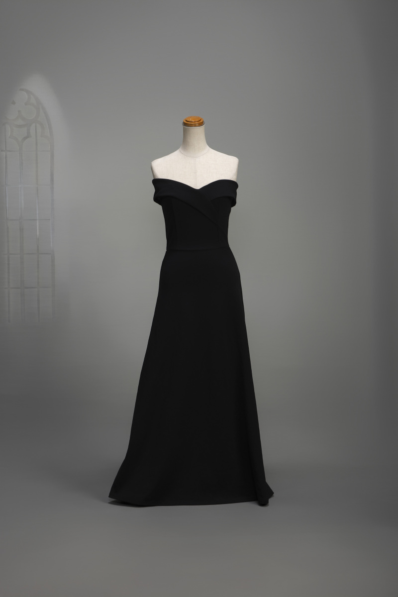 カシュクールドレス　ブラック