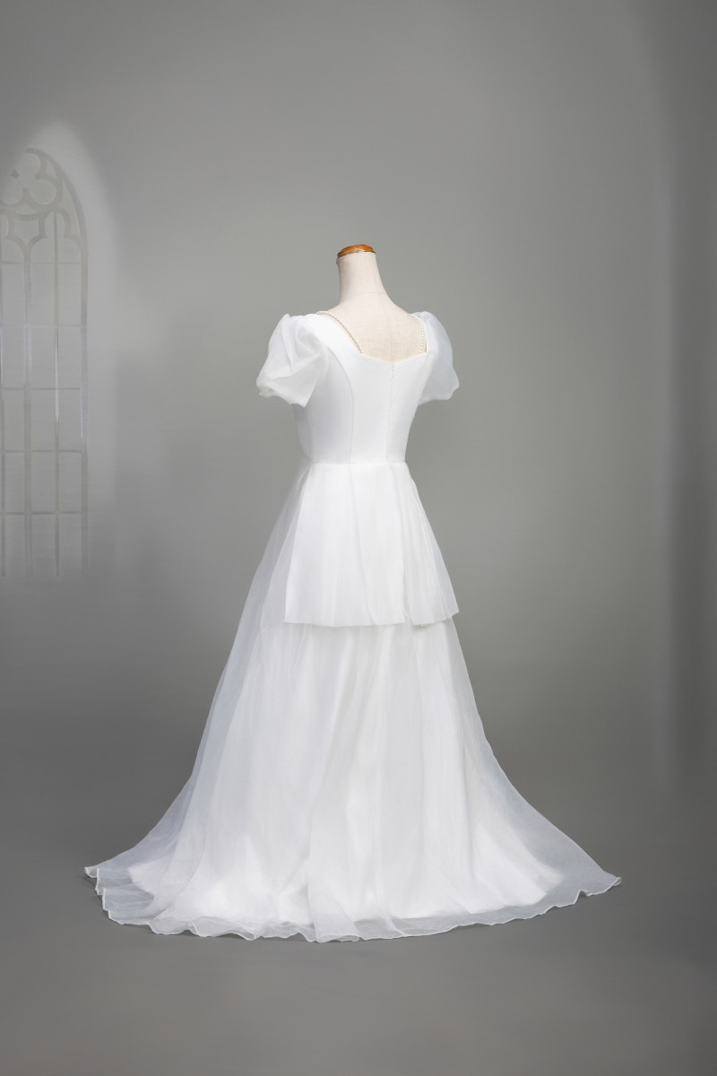 パールストラッププリンセスドレス