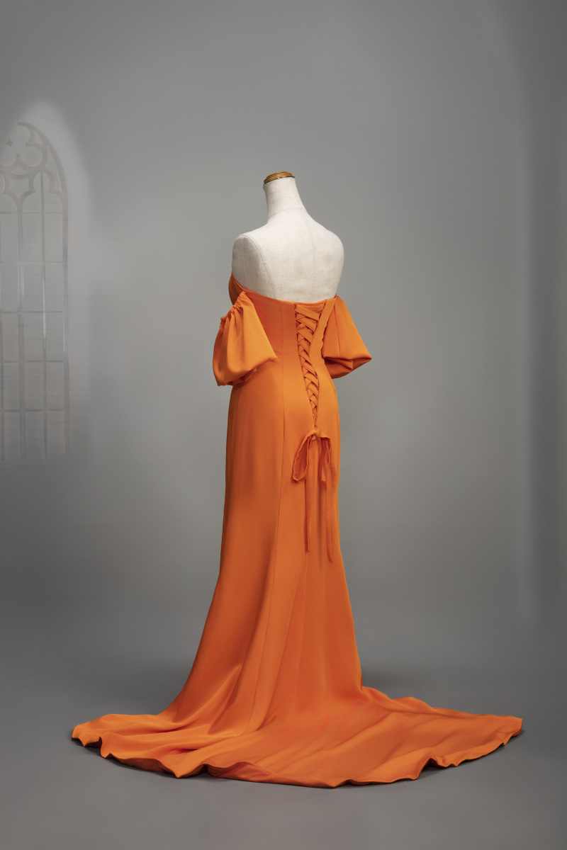 付け袖マーメイドドレス