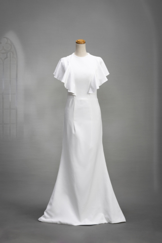 ハイフリルマーメイドドレス