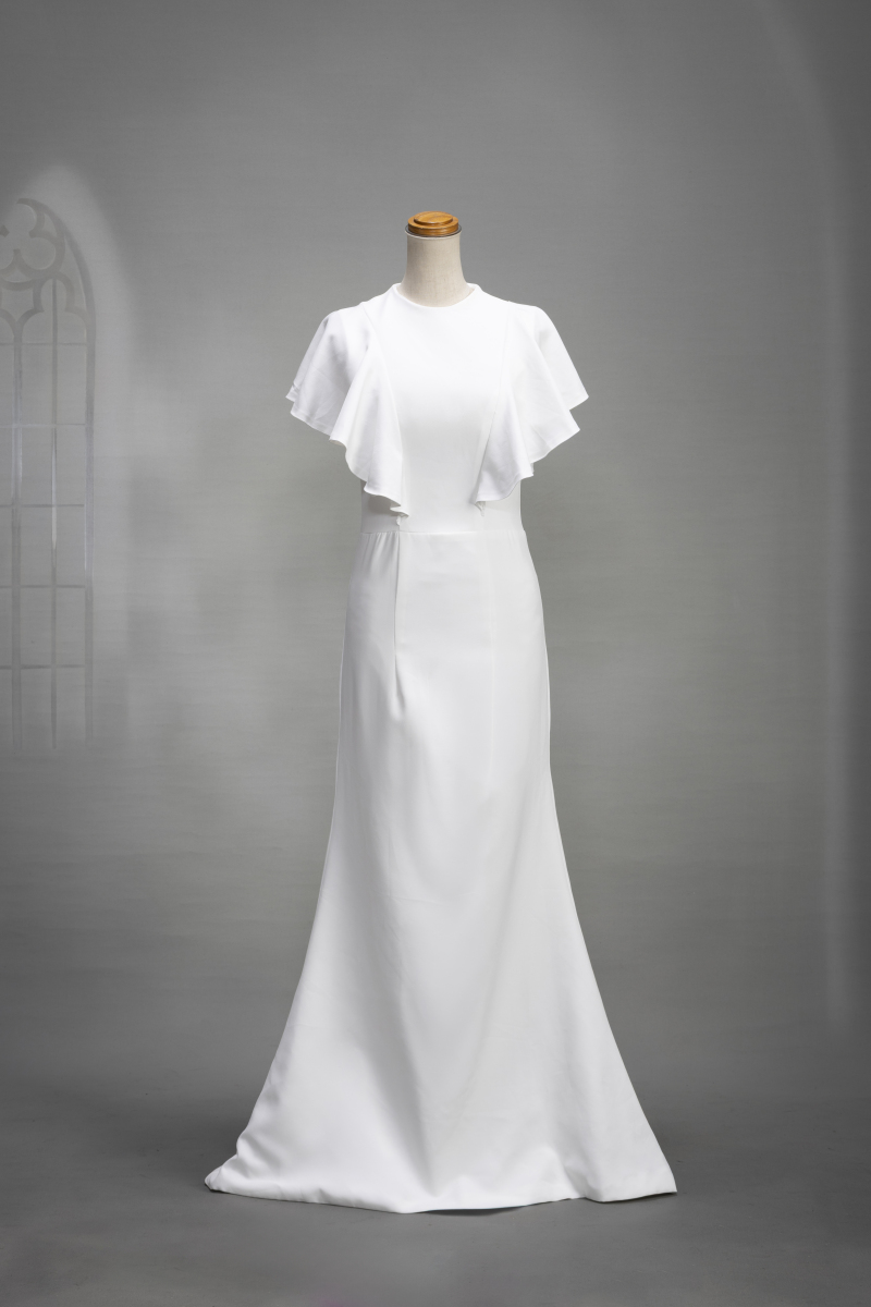 ハイフリルマーメイドドレス