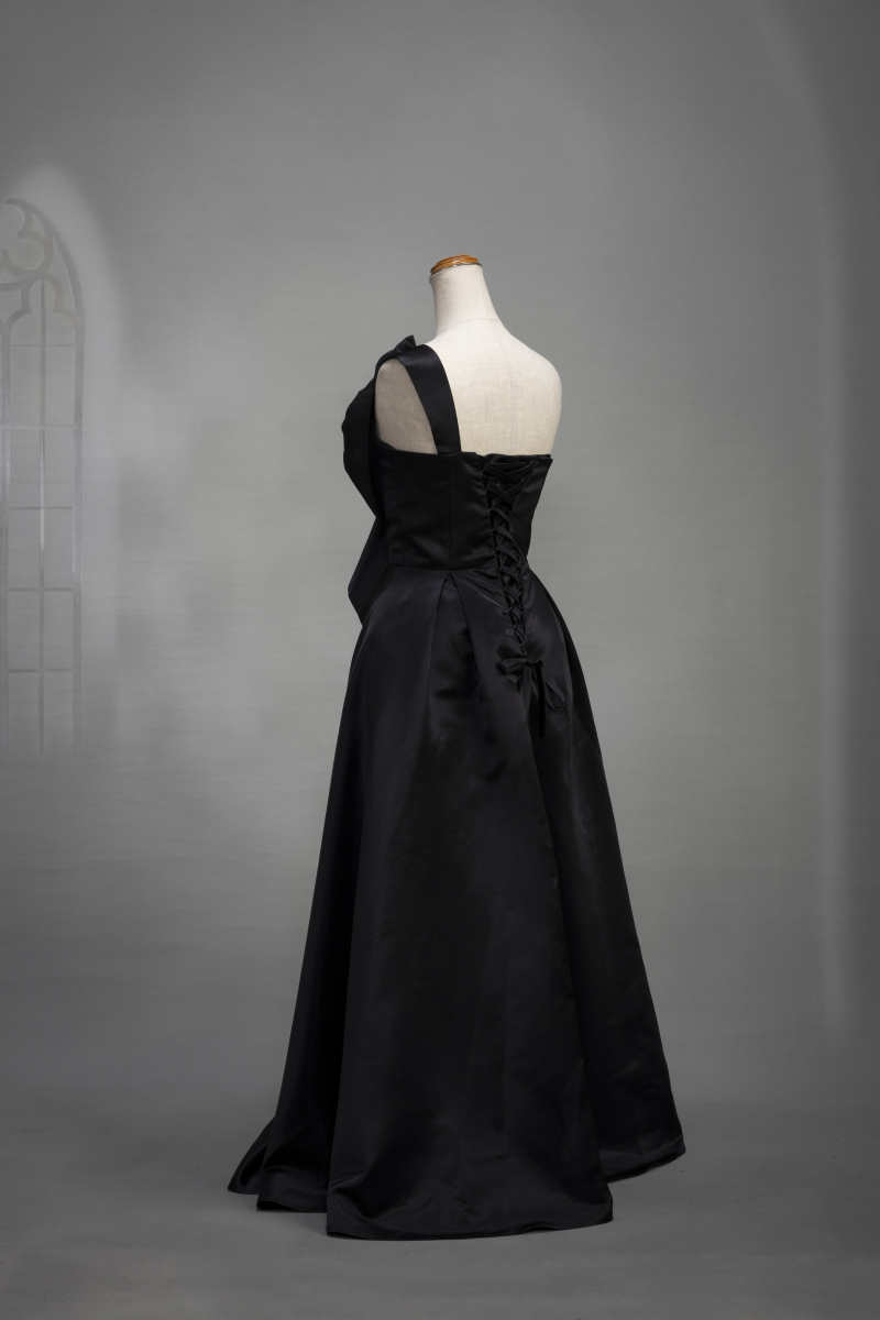 ワンショルダードレス　ブラック