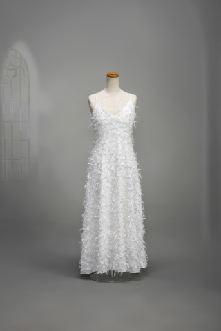 フェザーキャミドレス