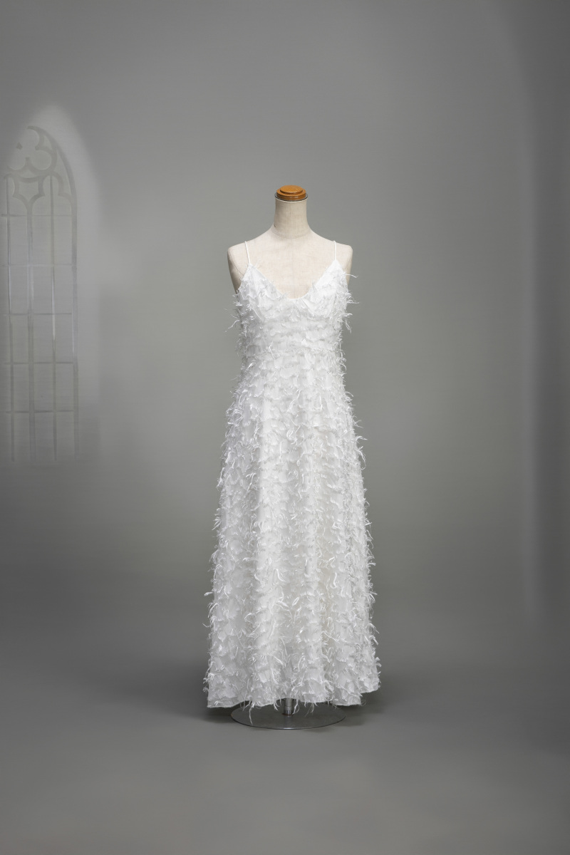 フェザーキャミドレス