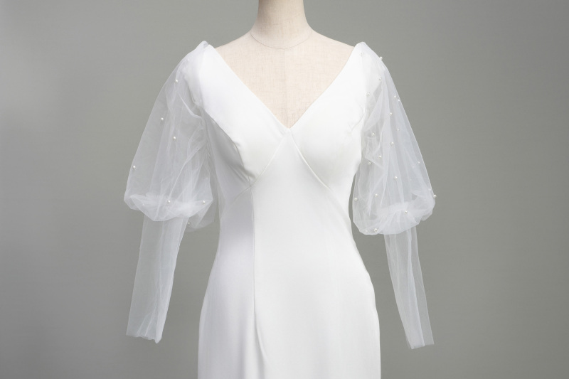 パールスリーブドレス