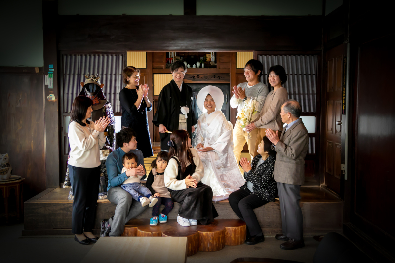 大切な方々に祝福されながら