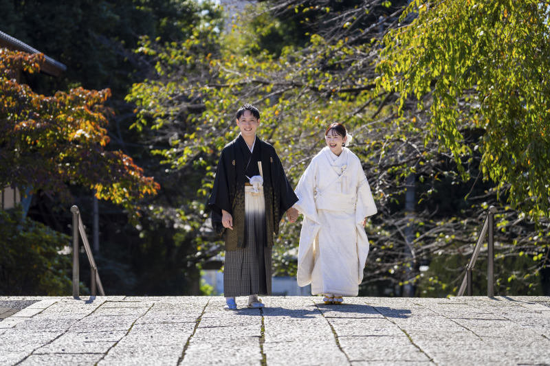 お二人のご希望の神社・寺院での撮影も可能
