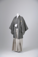 ダークグレー×白市松