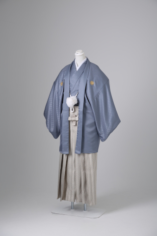 グレー×白市松