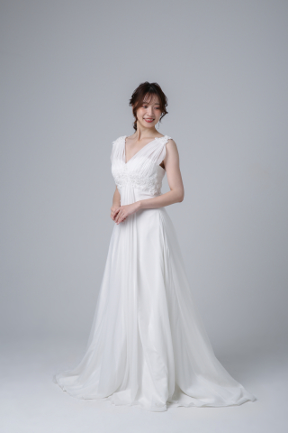 ドレープショルダーVネック