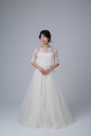 5分袖チュールAライン