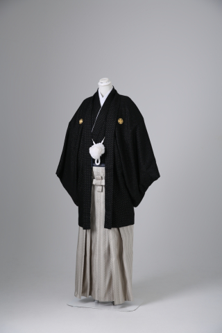 黒ラメ×白市松