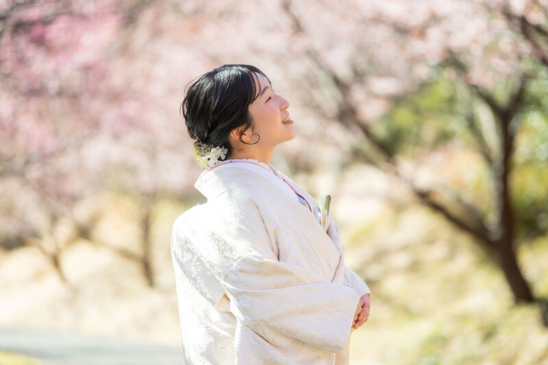 見上げる花嫁様