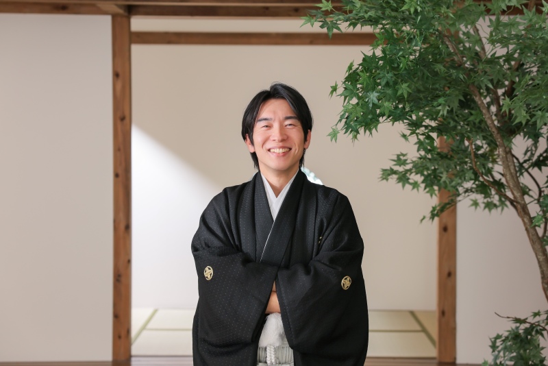 新郎様の嬉しい笑顔が止まりません。