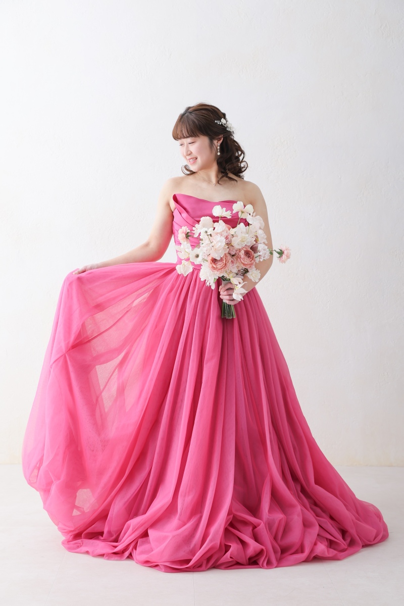 ピンクのドレスがお似合い！