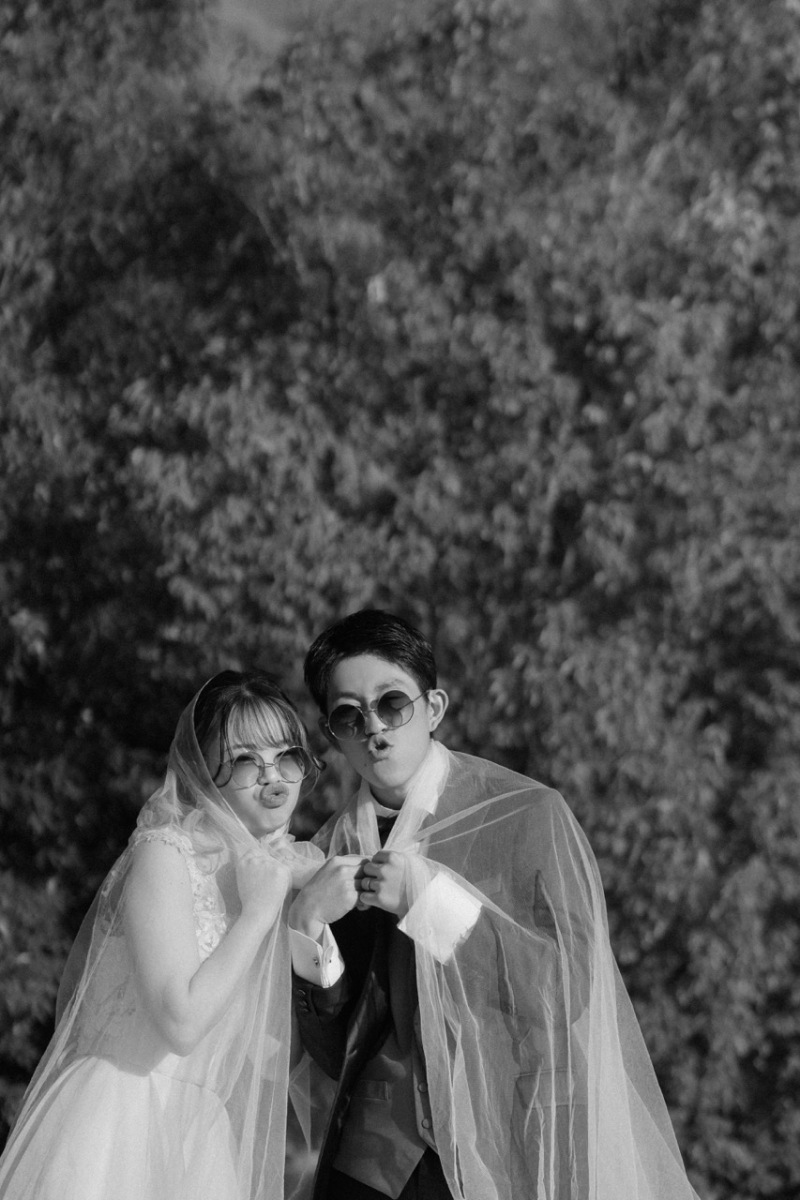 遊び心をプラスしたツーショット