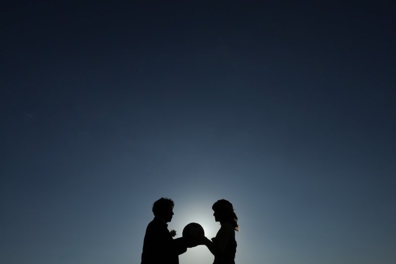 日没のバスケットボール！