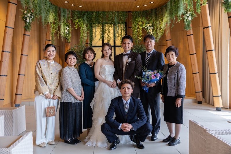 大切な家族と残す記念写真