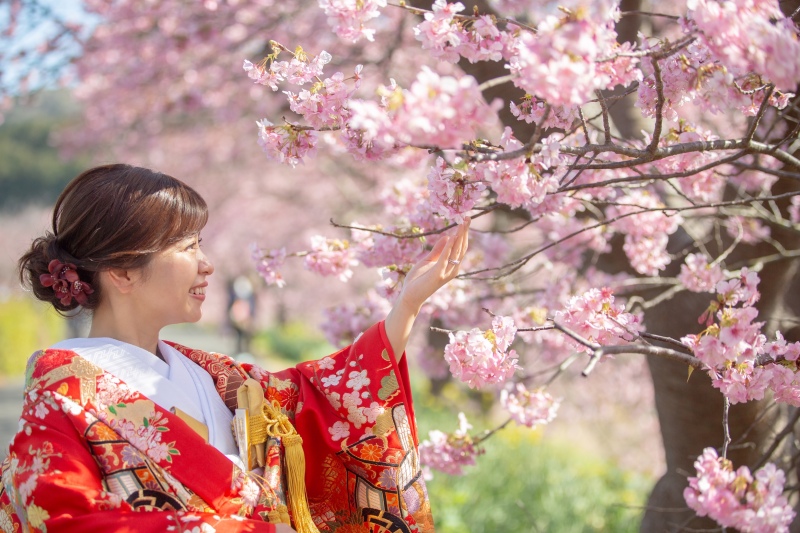 ー花に触れる瞬間ー